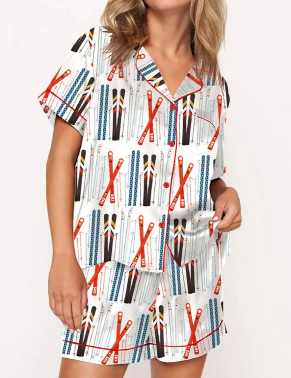 Ski Theme Pajama Set