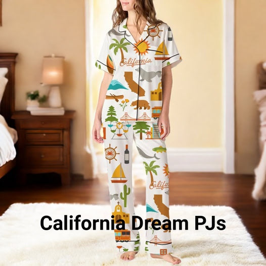 Travel Theme Pajama Set