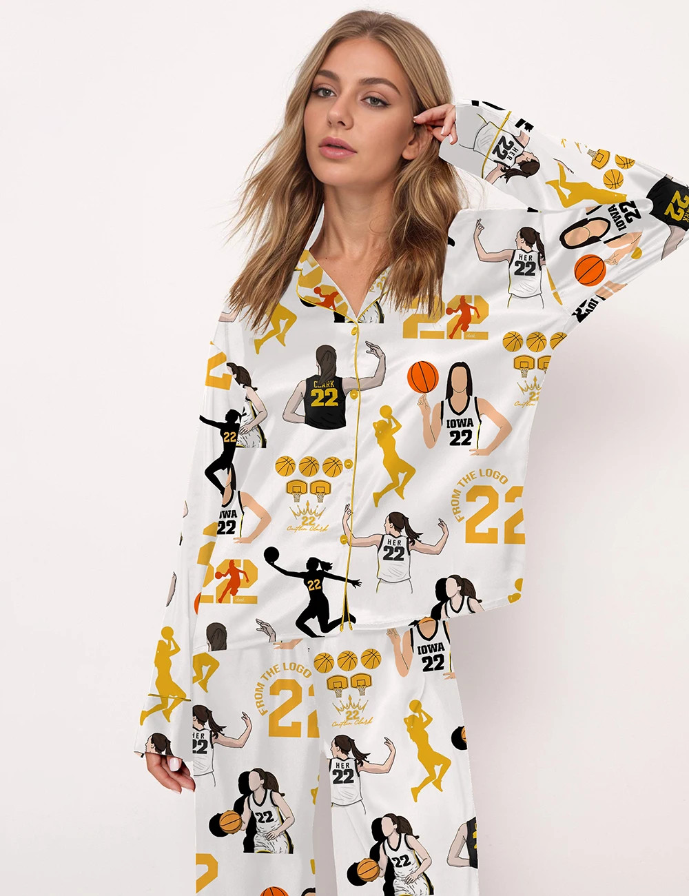 MVP Jersey Print Pajama Set	