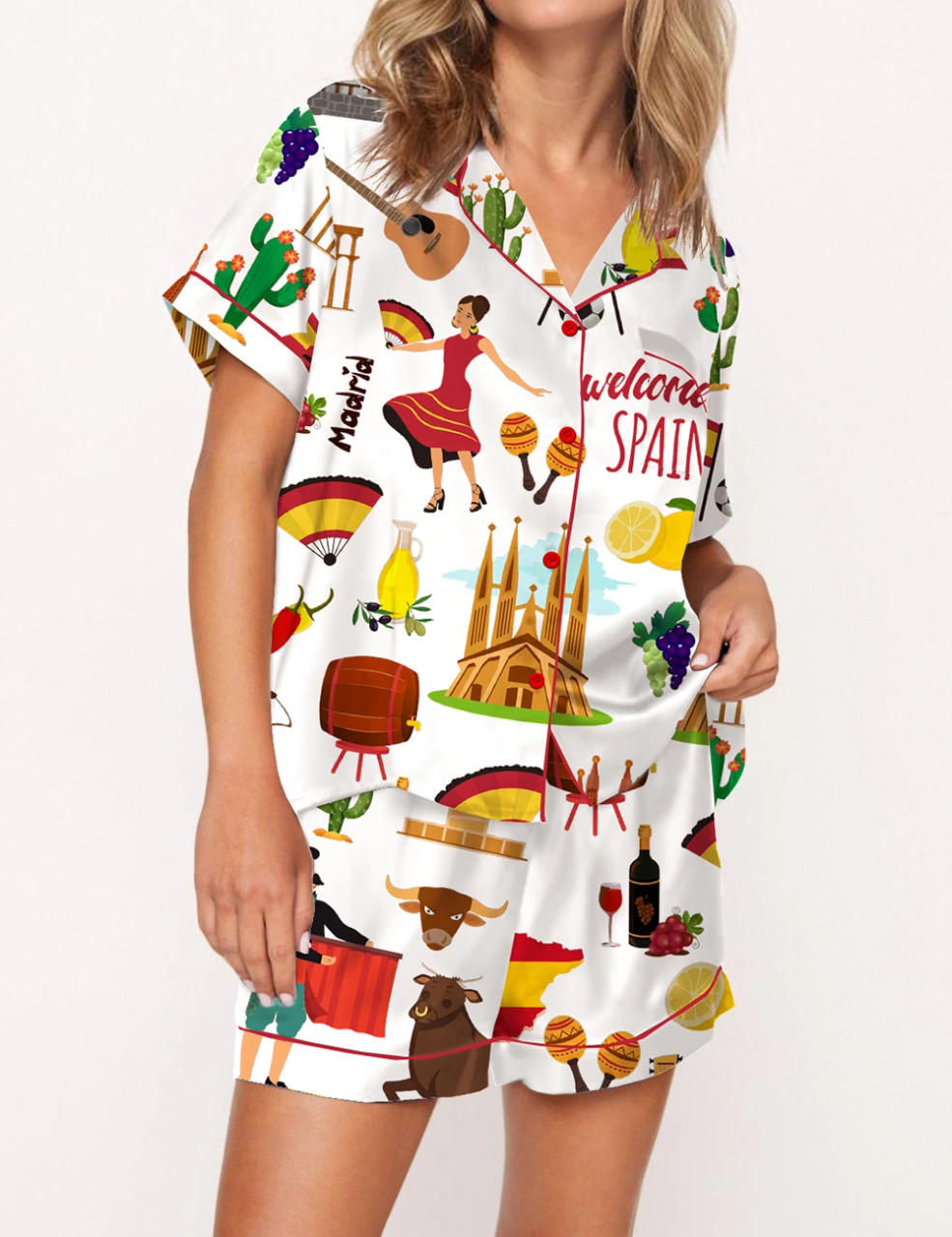 Spain Travel Europe Pajama Set	