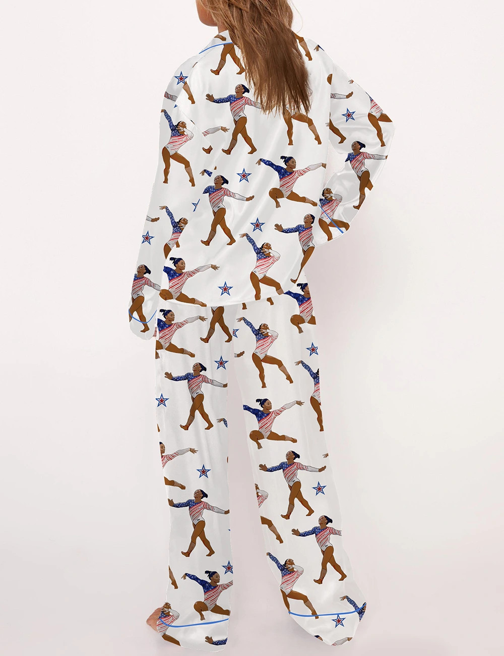 Gymnastics Champion Satin Pajama Set	