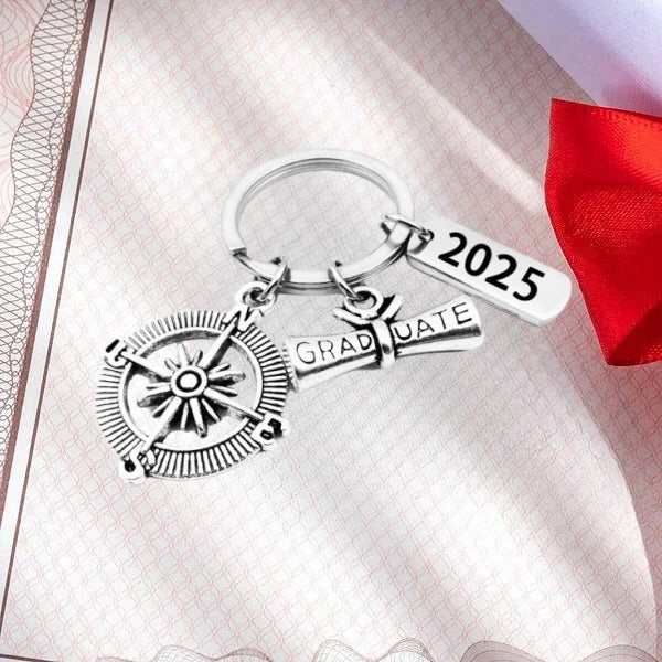 Compass Keychain Graduation Gifts