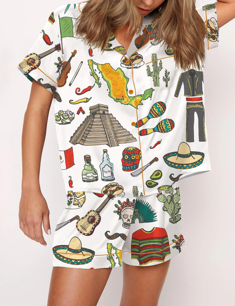 Mexico Travel Pajama Set	