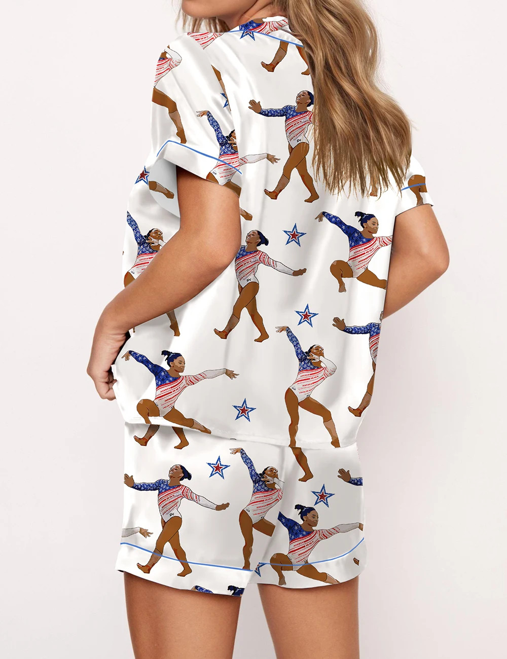 Gymnastics Champion Satin Pajama Set	