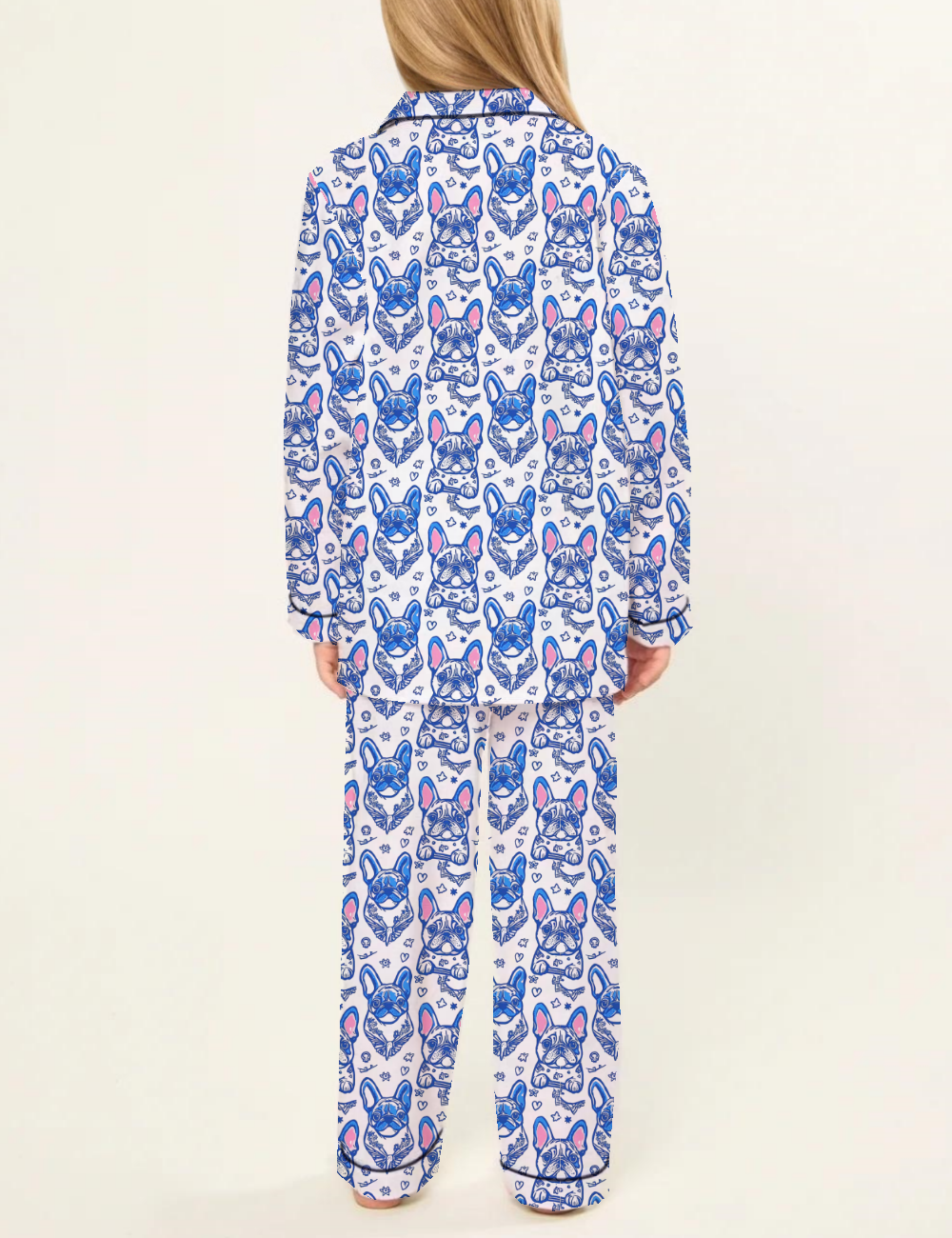 Classy Dog Kid's Silky Satin Pajama Set 