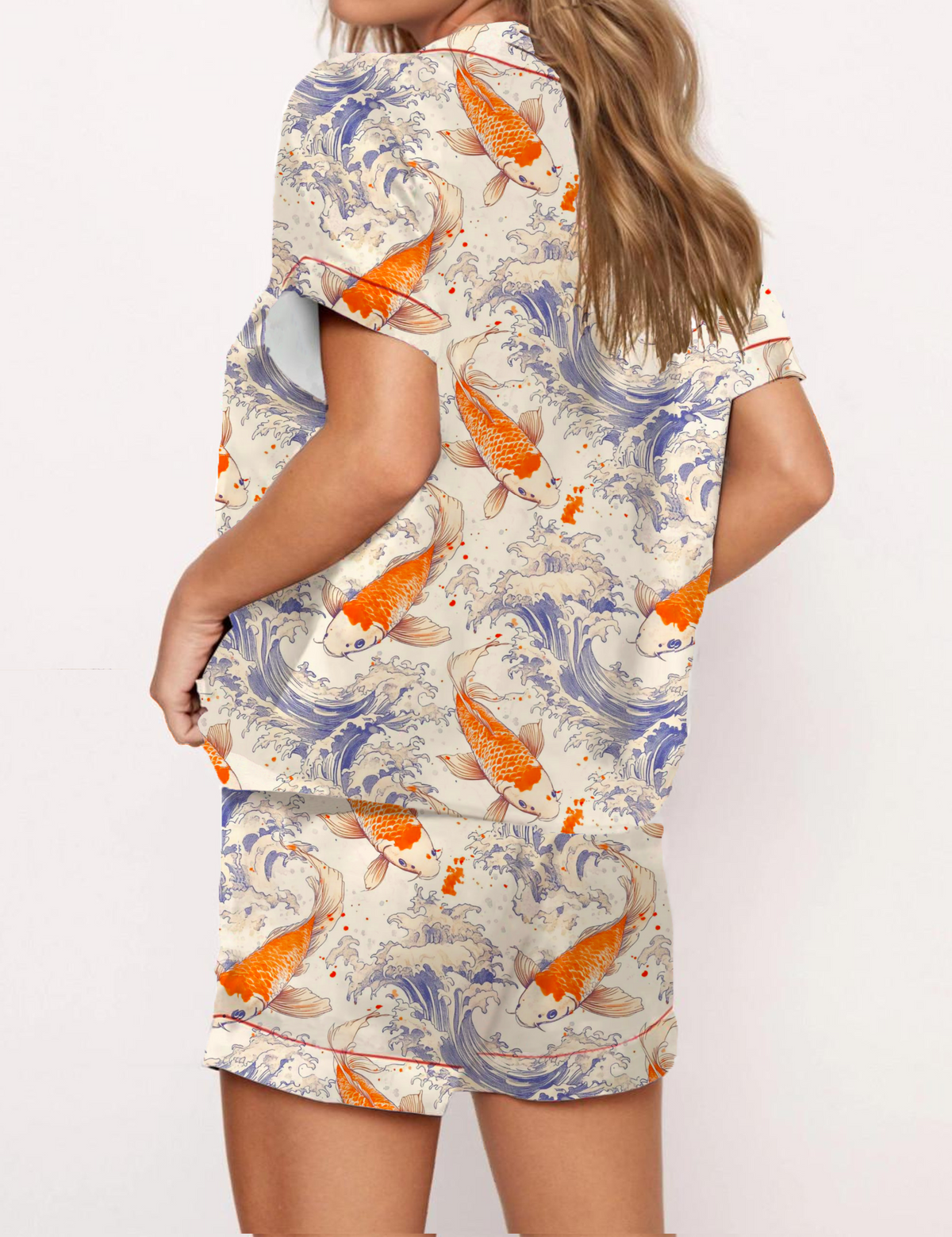 Koi Silky Satin Pajama Short Set For Women