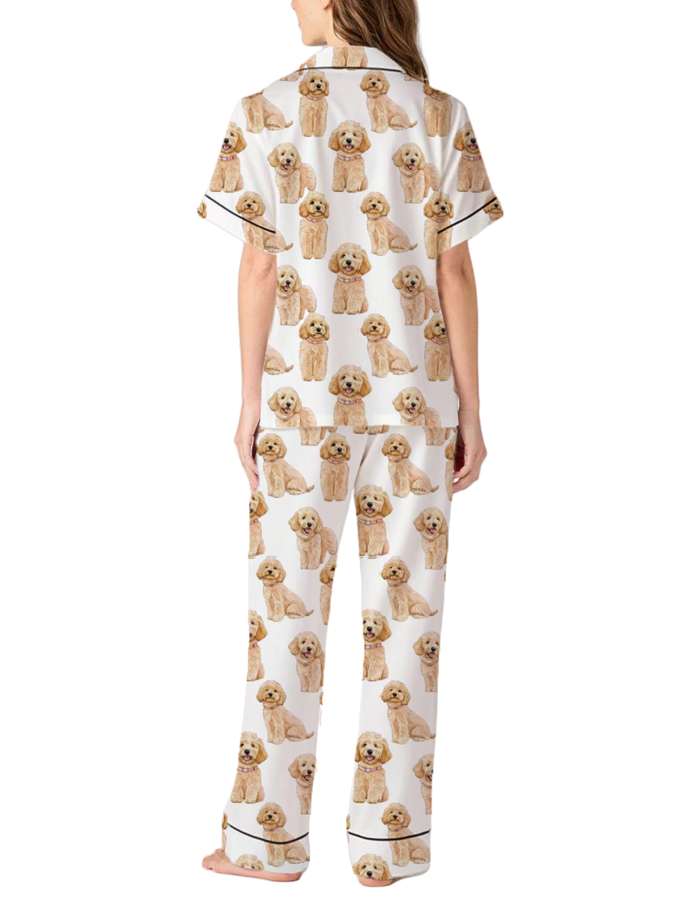 Teddy Silky Satin Pajama Pants Set For Women