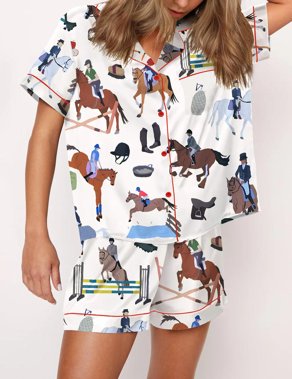 Dressage Horse Pajama Set	