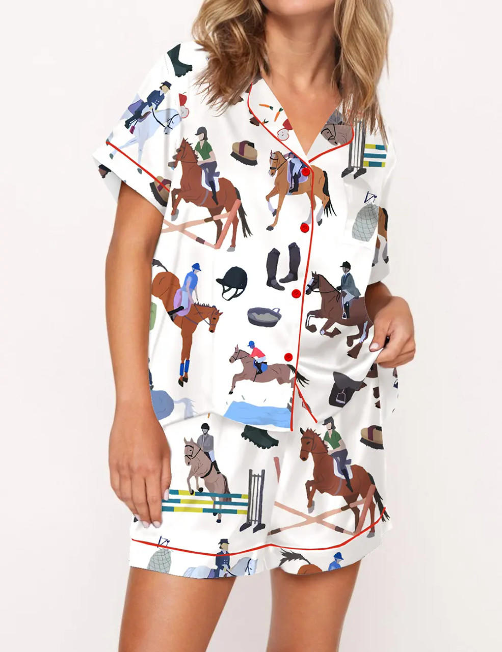 Dressage Horse Pajama Set	