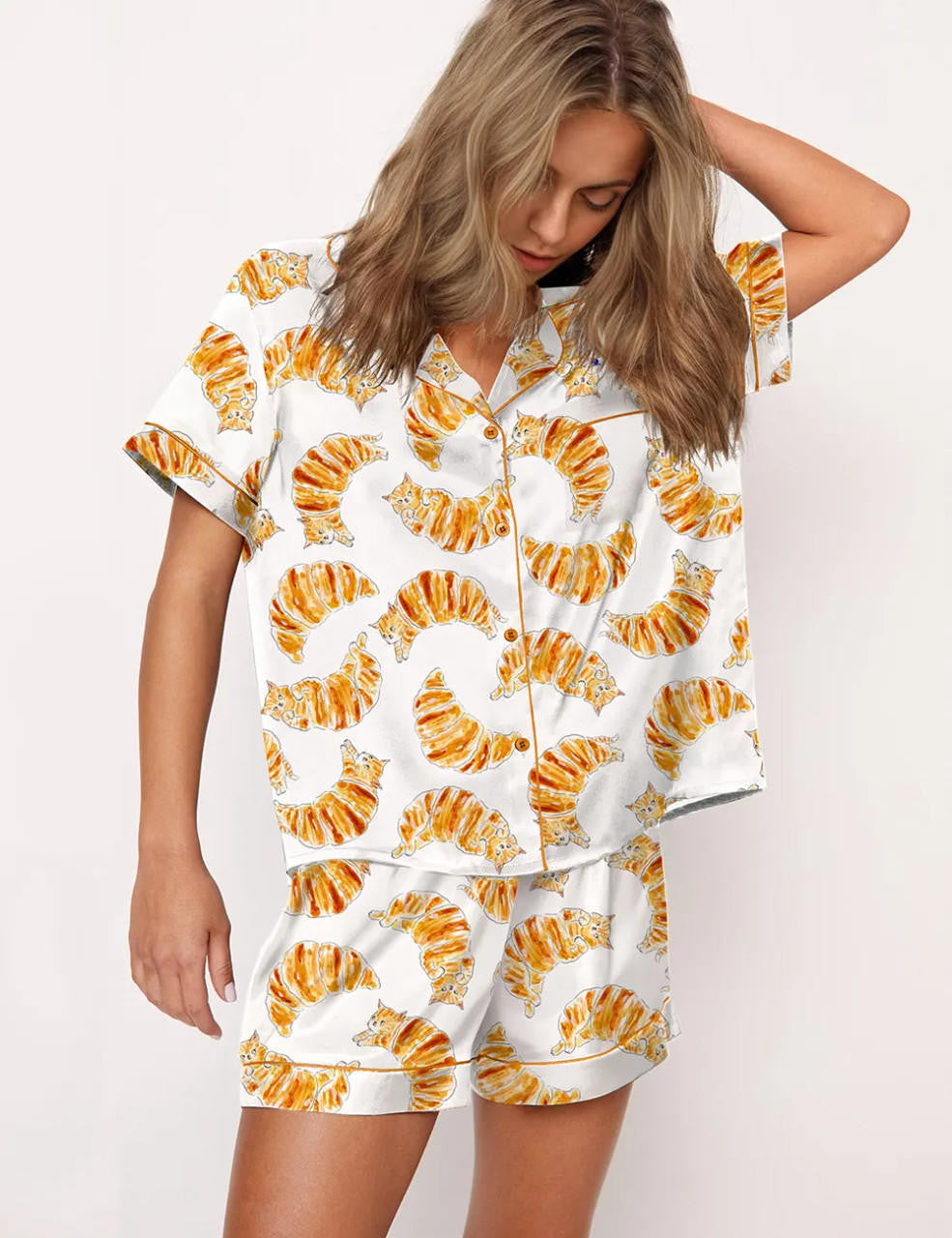 Croissant Cats Pajama Set	