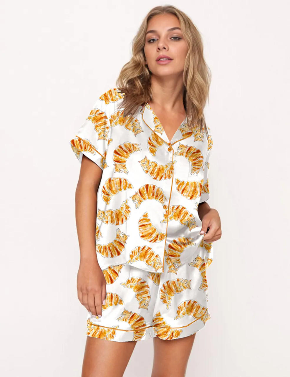 Croissant Cats Pajama Set	