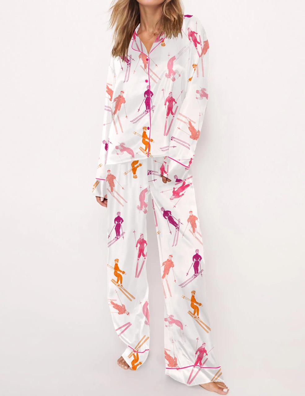 Apres Ski Satin Pajama Set For Women	