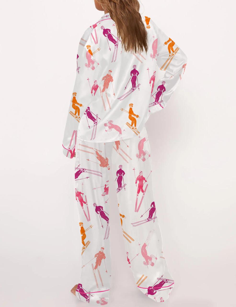 Apres Ski Satin Pajama Set For Women	