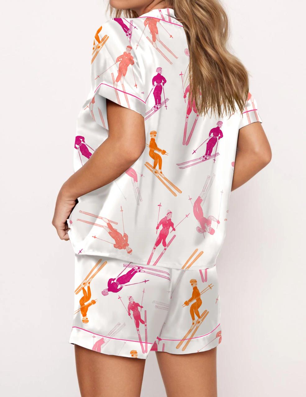 Apres Ski Satin Pajama Set For Women	