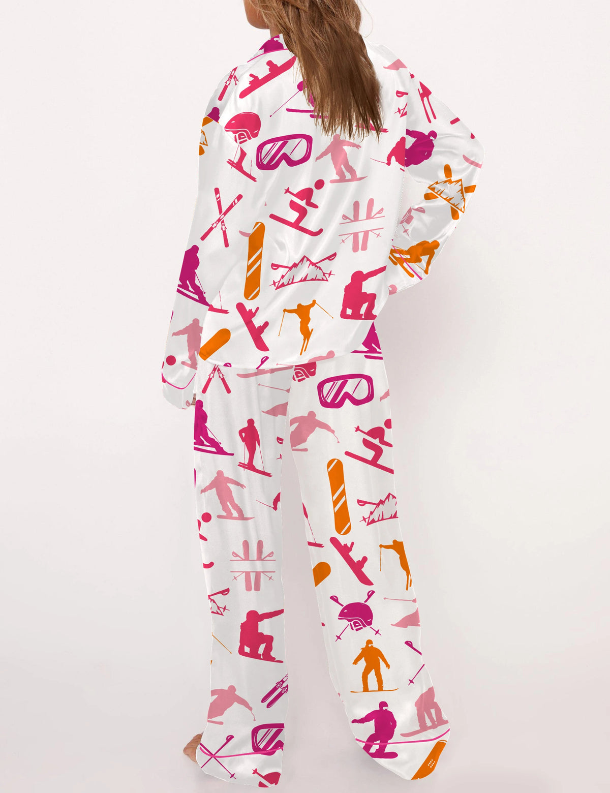 Snowboarding Satin Pajama Set For Women	