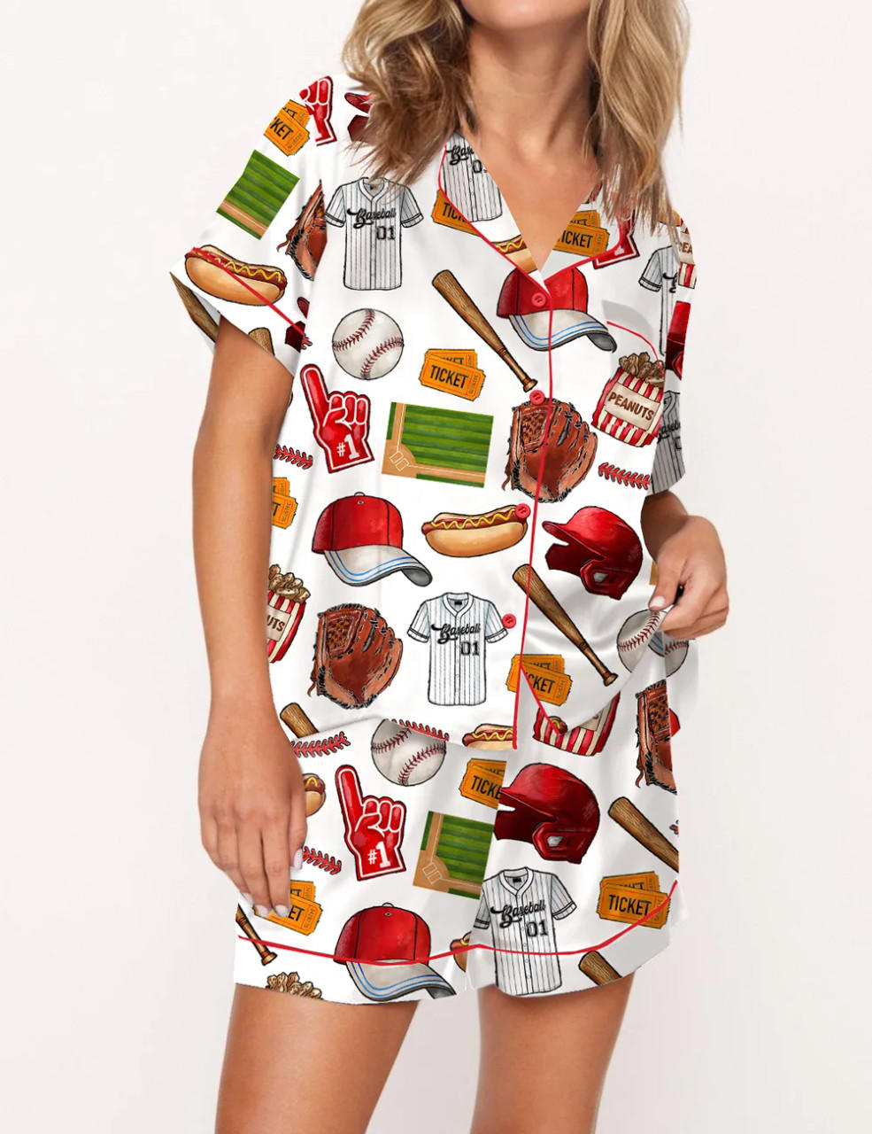 Baseball Player Pajama Set	