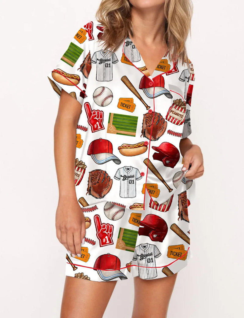 Baseball Player Pajama Set	