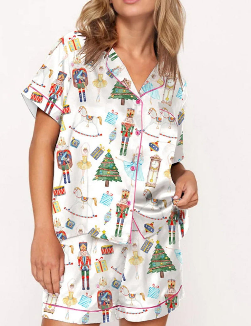 Nutcracker Pattern Pajama Set	