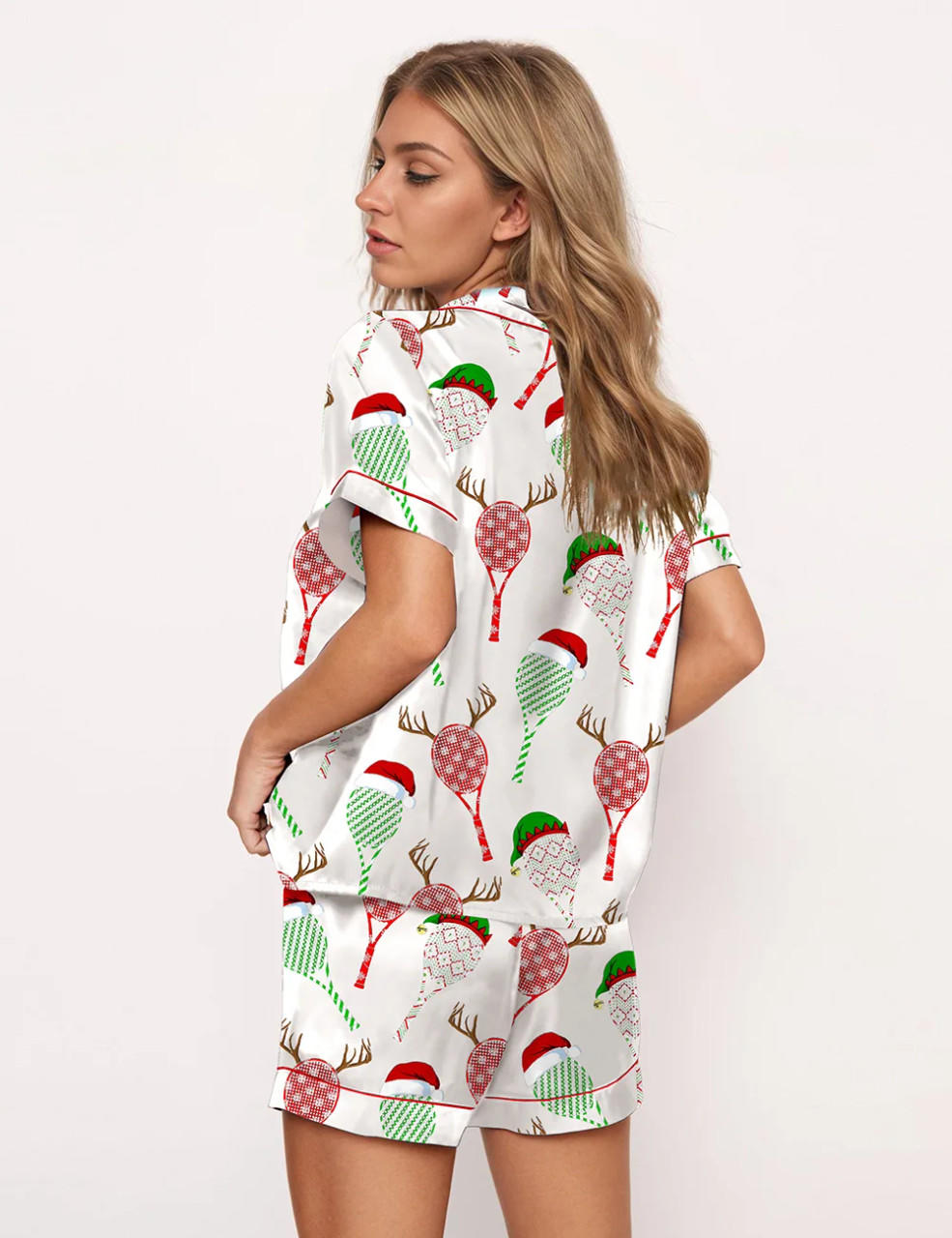 Tennis Racket Christmas Pajama Set	