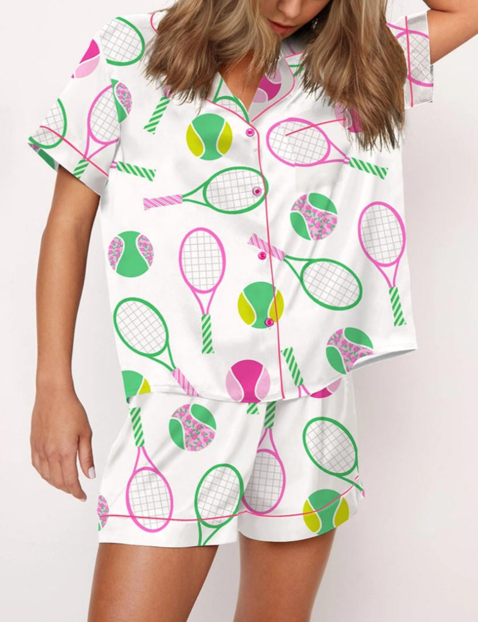 Colorful Tennis Pajama Set	