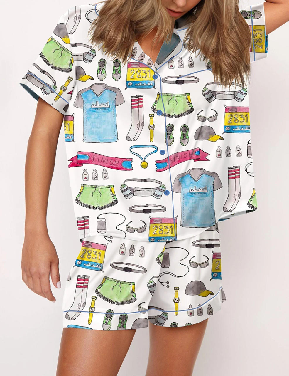 Marathon Running Gear Pajama Set	