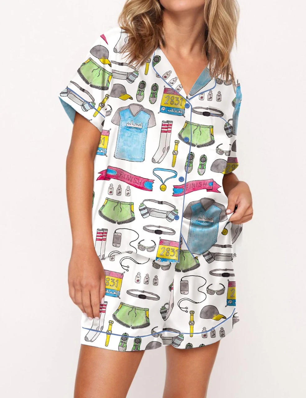 Marathon Running Gear Pajama Set	