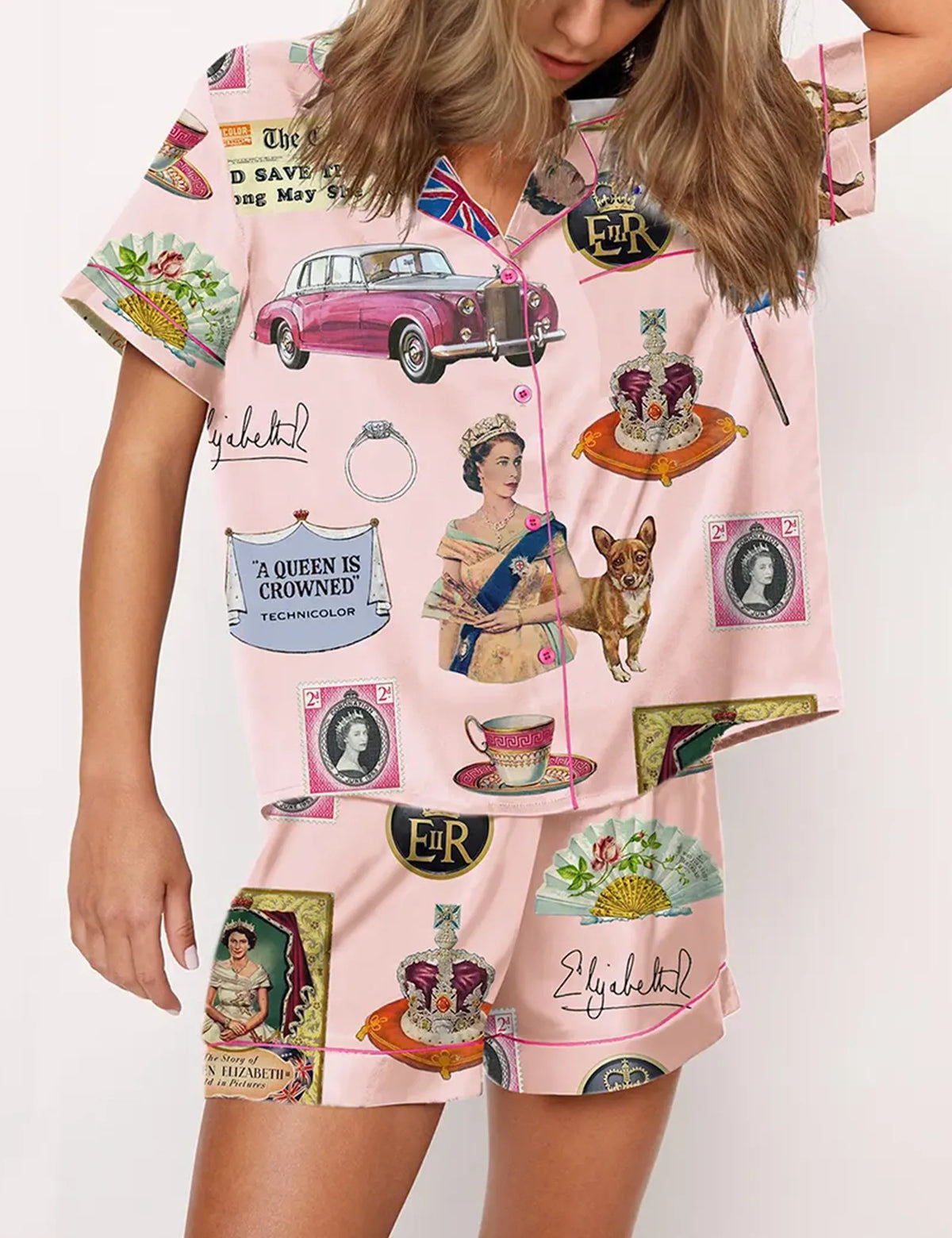 Queen Elizabeth II Vintage Pajama Set	