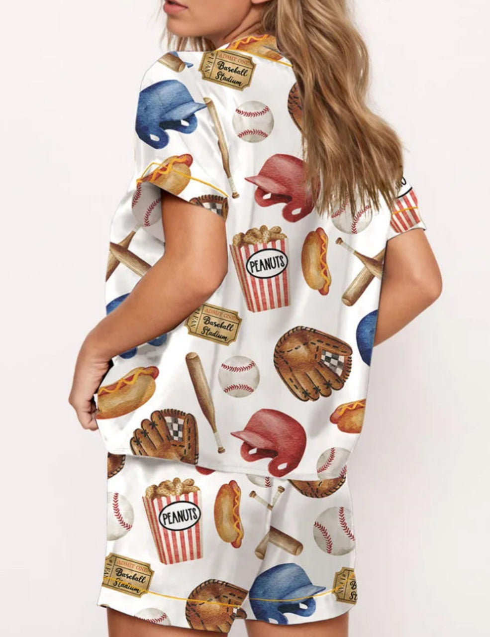 Baseball Game Pajama Set	