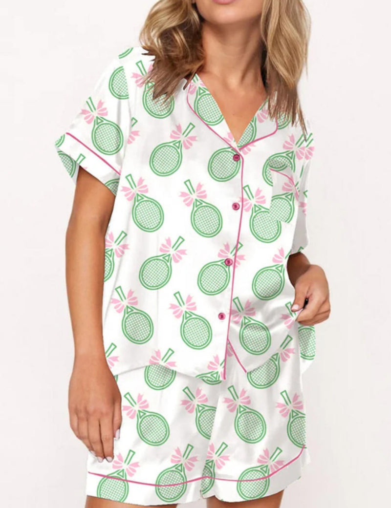 Christmas Tennis Racquet Pajama Set	
