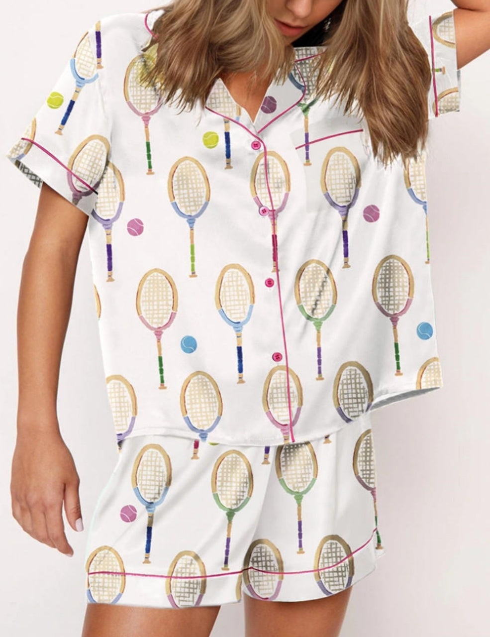 Colorful Tennis Lover Pajama Set	