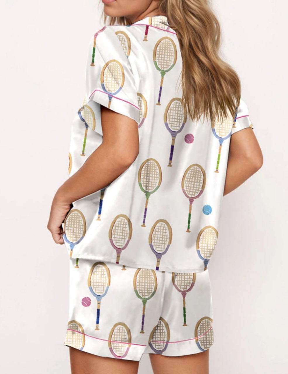 Colorful Tennis Lover Pajama Set	