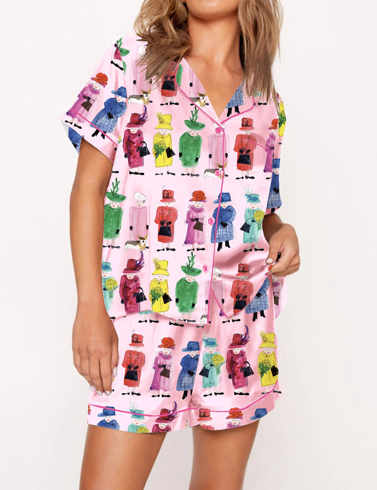 Queen Elizabeth II Rainbow Pajama Set	