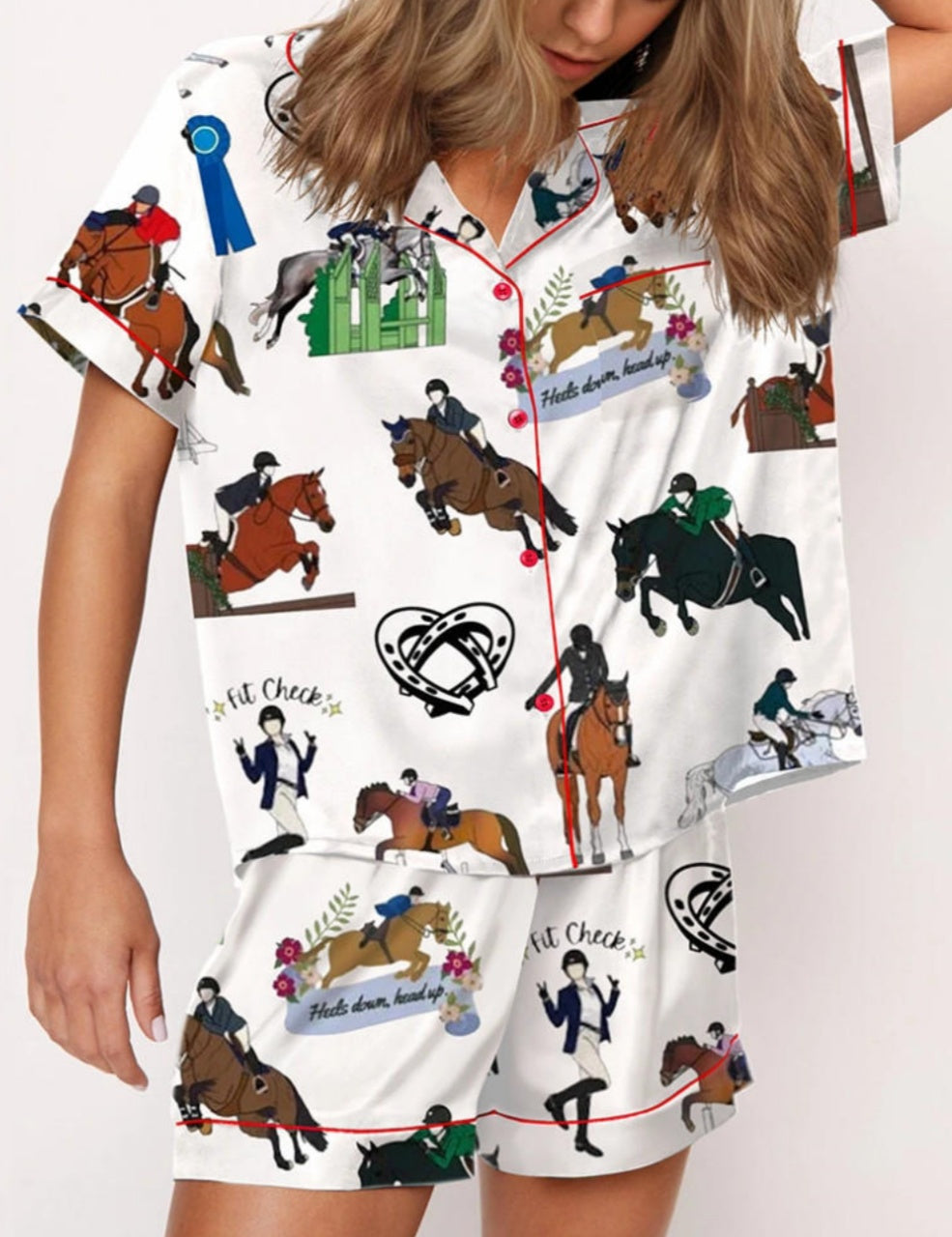 Classic Equestrian Dressage Pajama Set	