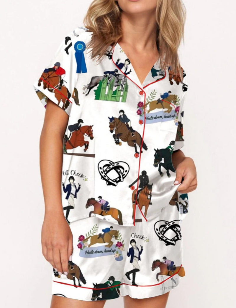 Classic Equestrian Dressage Pajama Set	