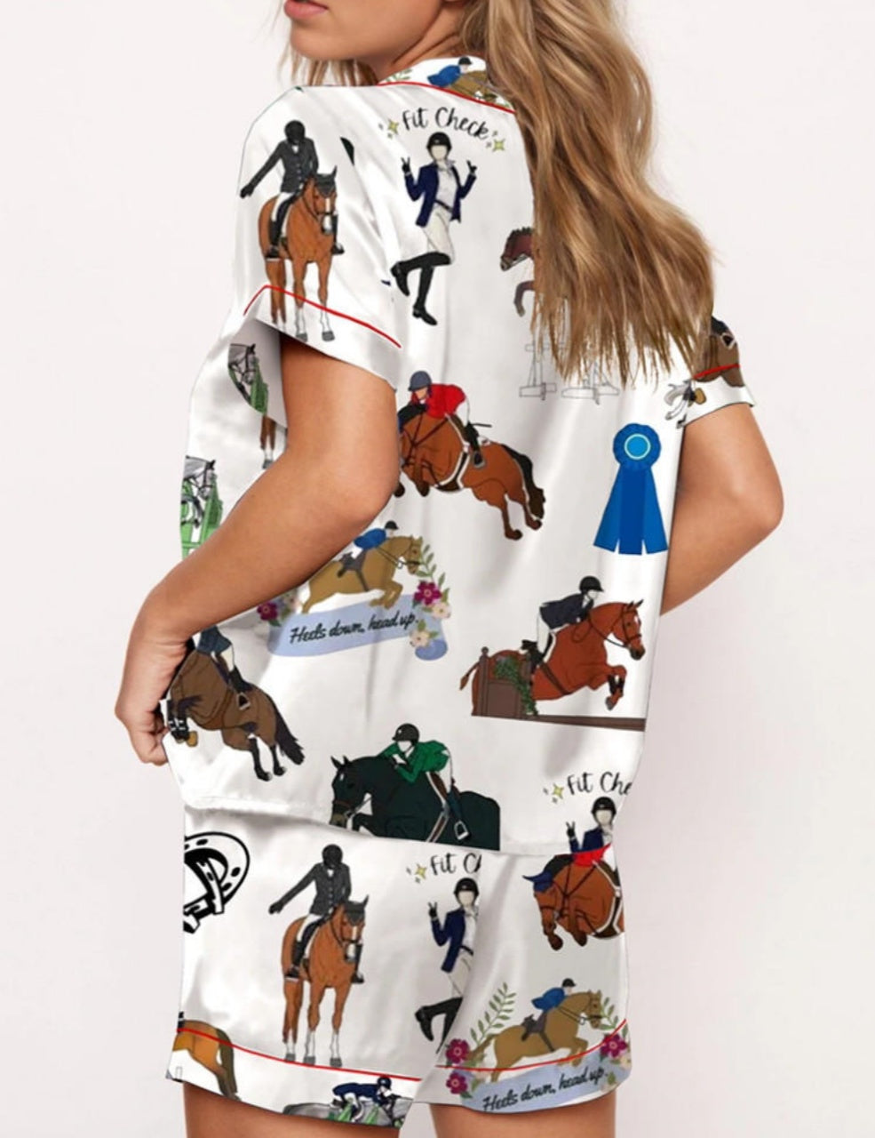 Classic Equestrian Dressage Pajama Set	