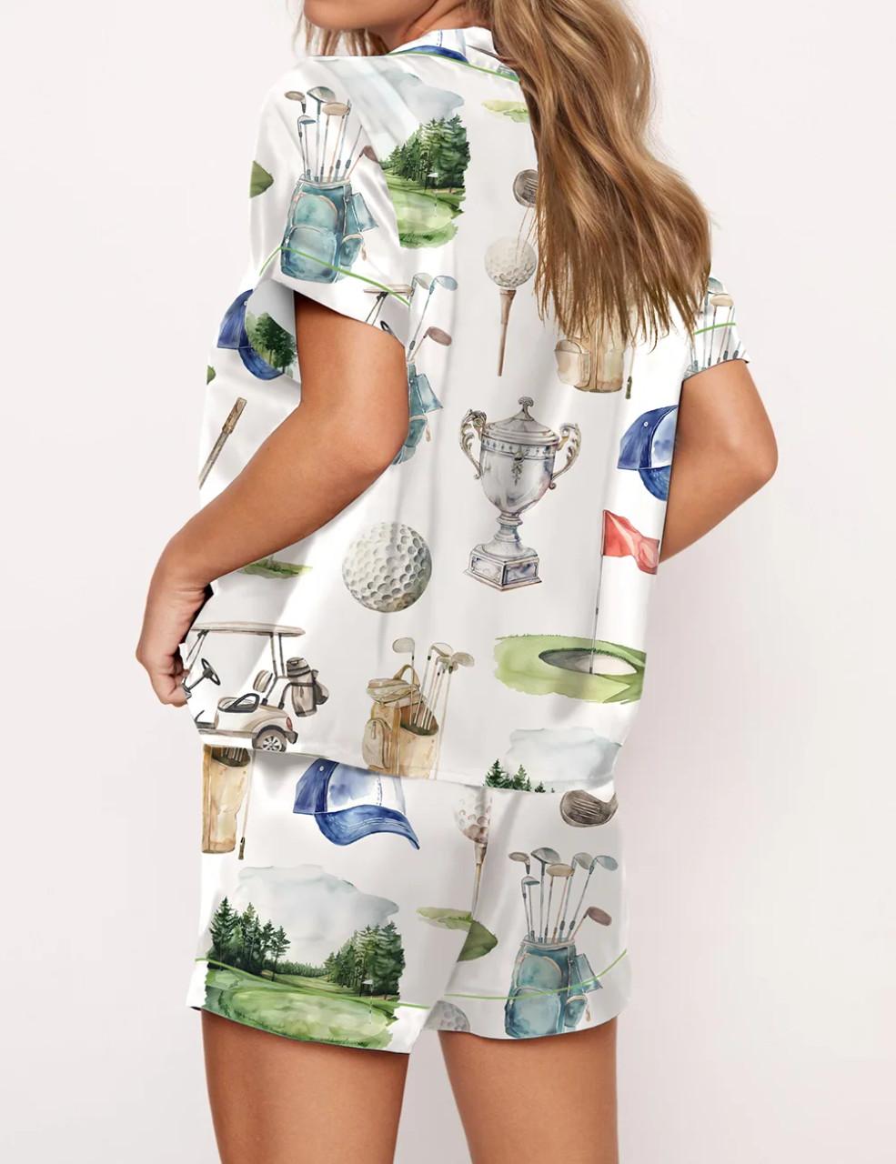Golf Sport Satin Pajama Set	