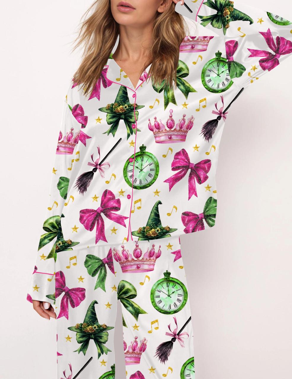 Coquette Wicked Satin Pajama Set For Women	