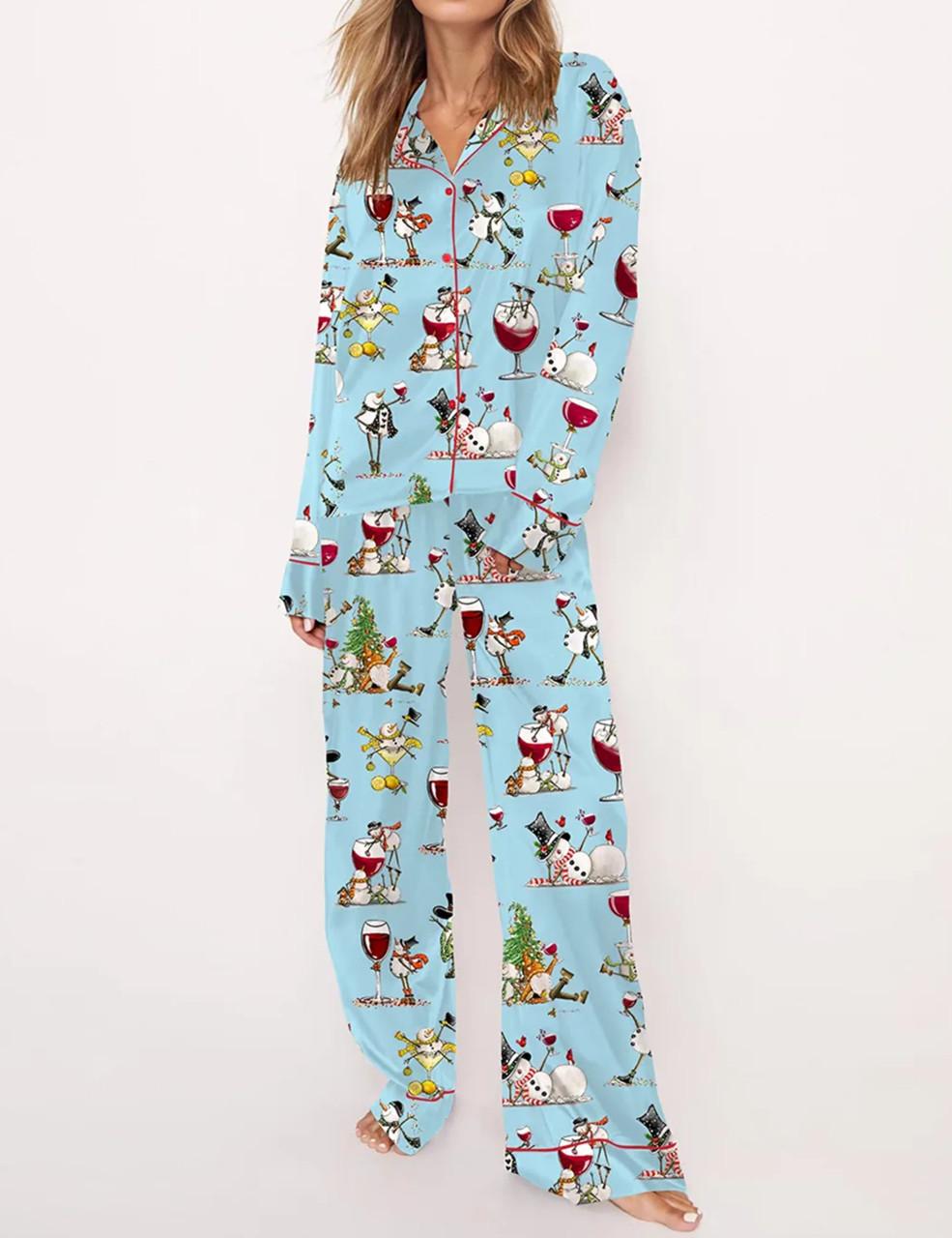 Winey Snowman Pajama Set	