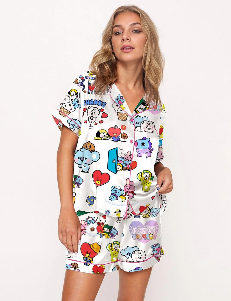 The Bangtan Boys Cute Pajama Set	