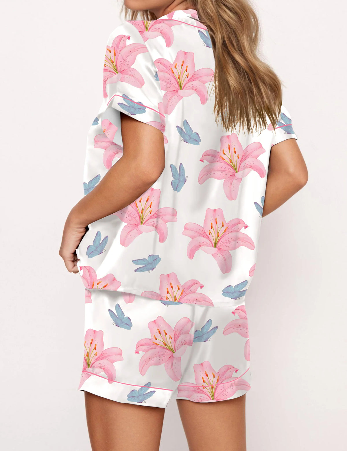 Tiger Lily Silky Satin Pajama Set For Women	