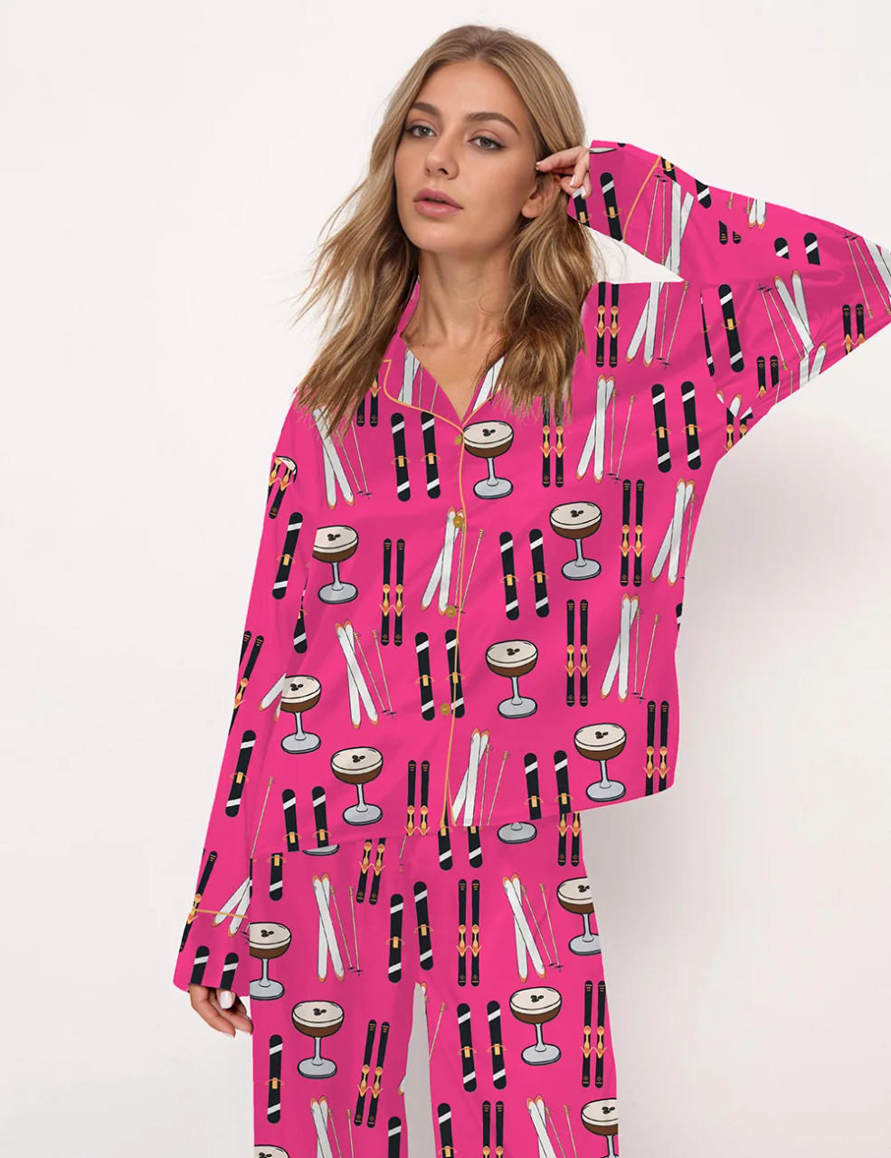 Apres Ski Espresso Martini Girls Pajama Set	