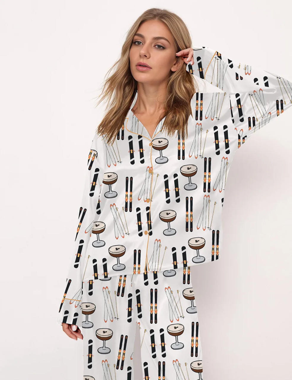 Apres Ski Espresso Martini Girls Pajama Set	
