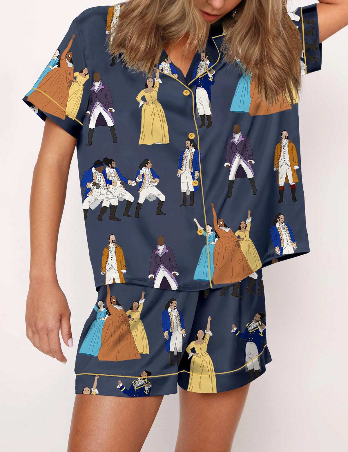 Hamilton Satin Pajama Set For Women	