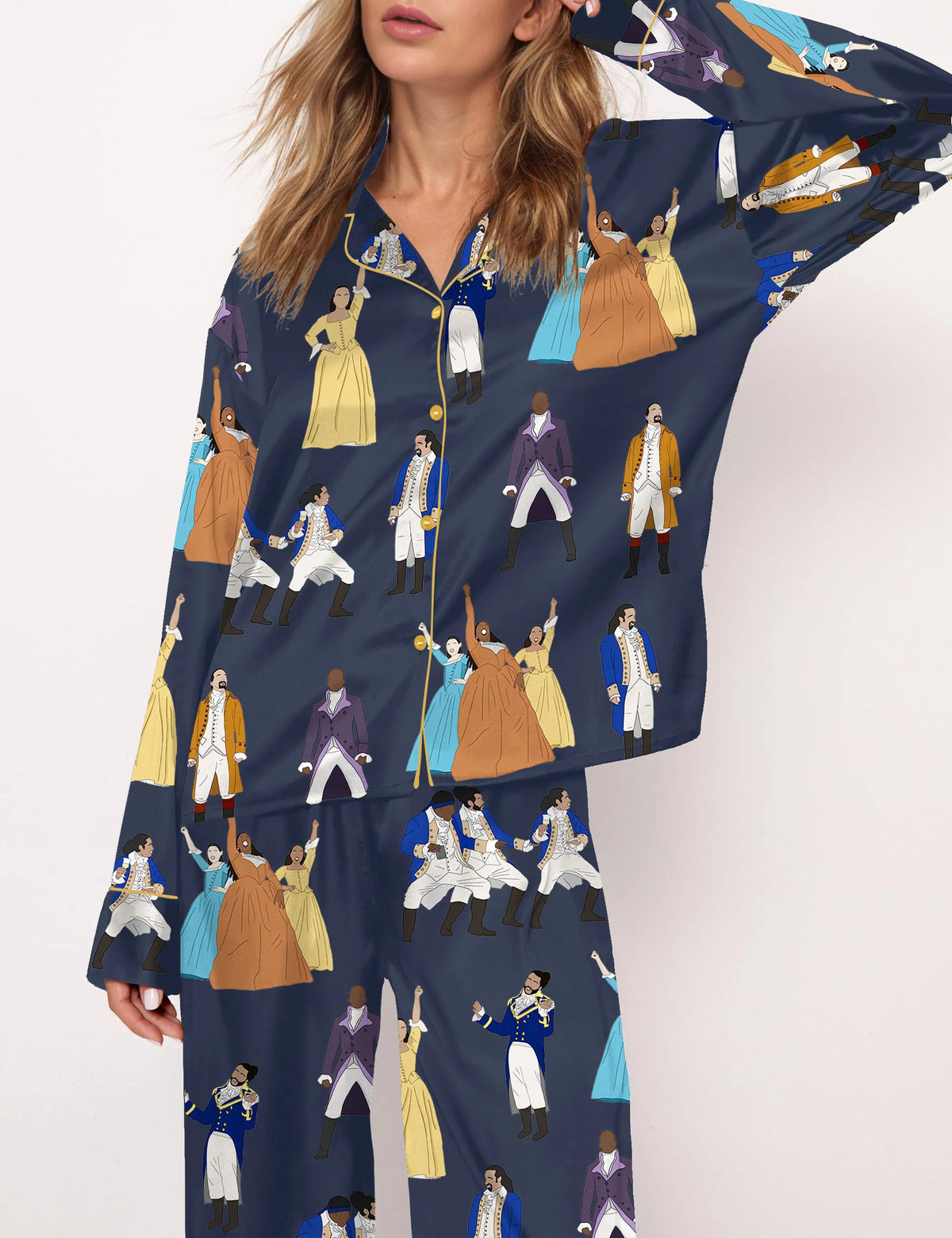 Hamilton Satin Pajama Set For Women	