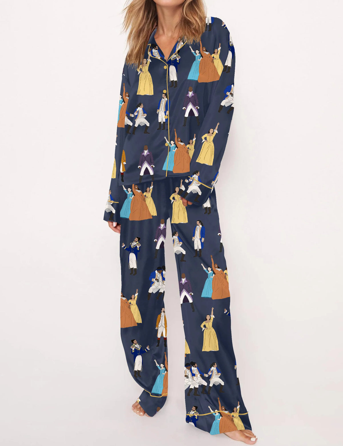 Hamilton Satin Pajama Set For Women	