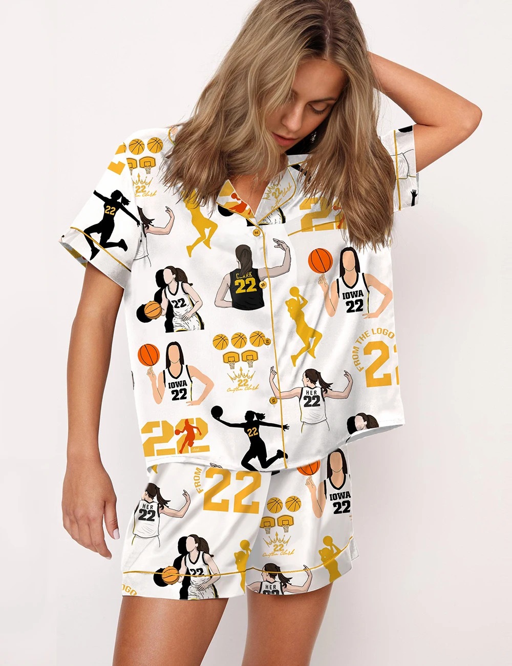 MVP Jersey Print Pajama Set	
