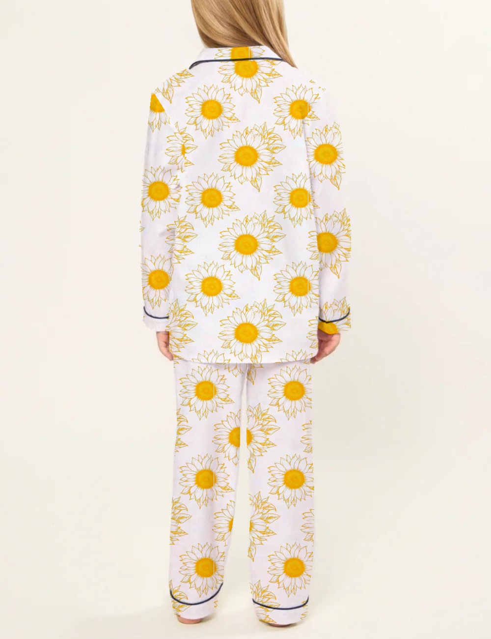 Sunflower Kid's Silky Satin Pajama Set 