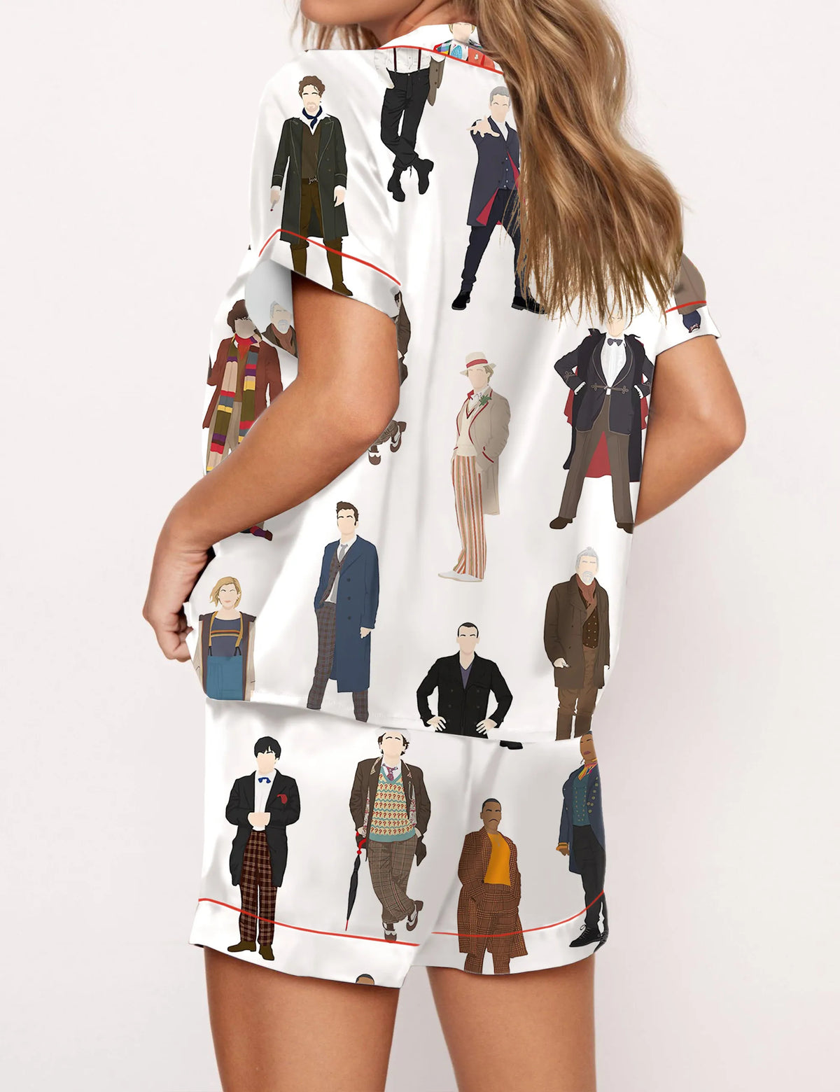 Dr Who Silky Satin Pajama Set For Women	