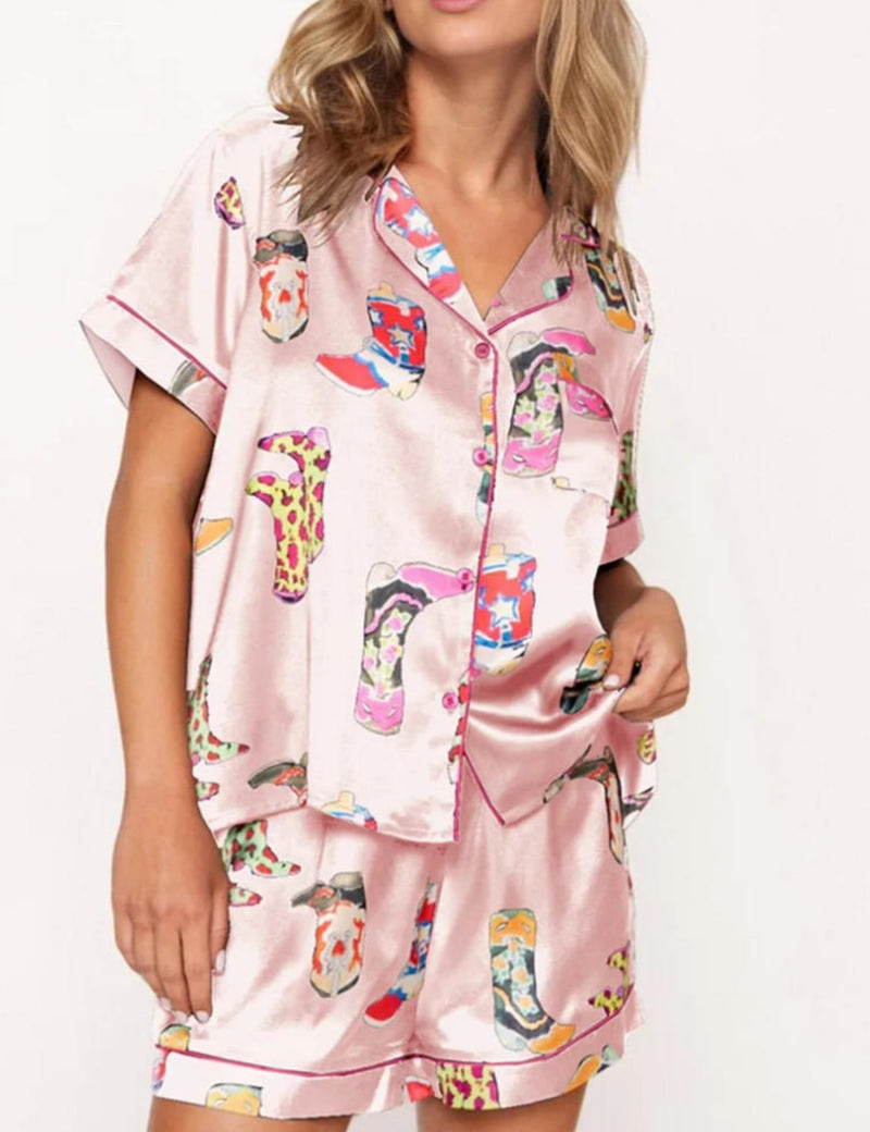 Western Cowgirl Style Pajama Set	
