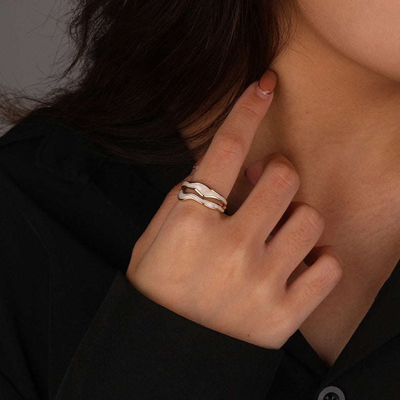 YOU'VE SURVIVED TOO MANY STORMS Double Wave Ring